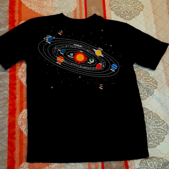 2 Boys Spaceππ Themed Tee's.ππ Size S/6/7.ππ - Picture 3 of 7